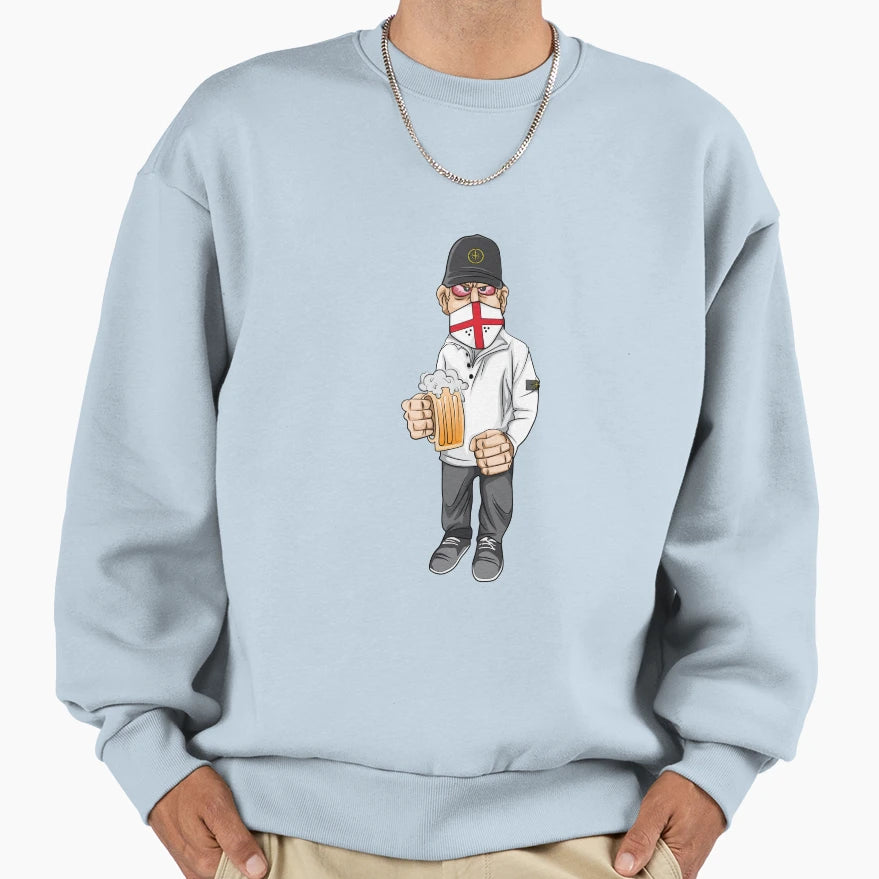 English Hooligan Sweatshirt - Graphic Print for Adults - T-Shirt, Sweatshirt, Hoodie