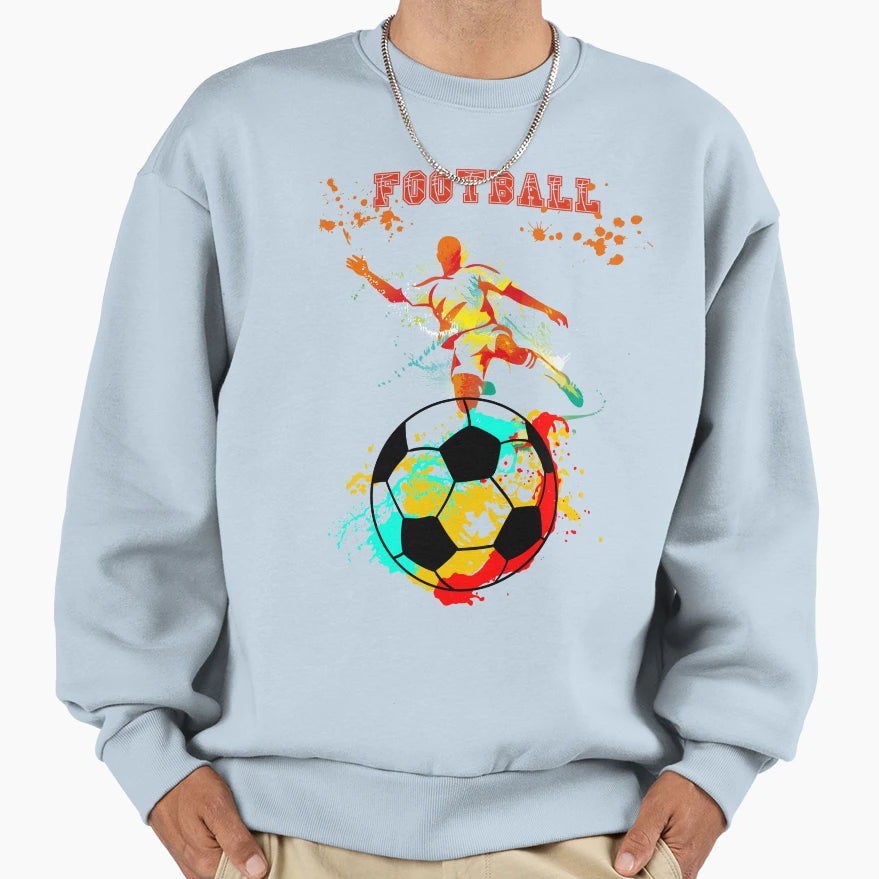 Football Sweatshirt - Casual Everyday Wear for Adults - T-Shirt, Sweatshirt, Hoodie