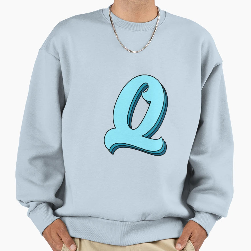 Blue Q Sweatshirt - Custom Art Print Unisex - T-Shirt, Sweatshirt, Hoodie