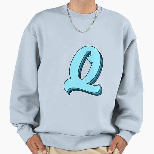 Blue Q Sweatshirt - Custom Art Print Unisex - T-Shirt, Sweatshirt, Hoodie
