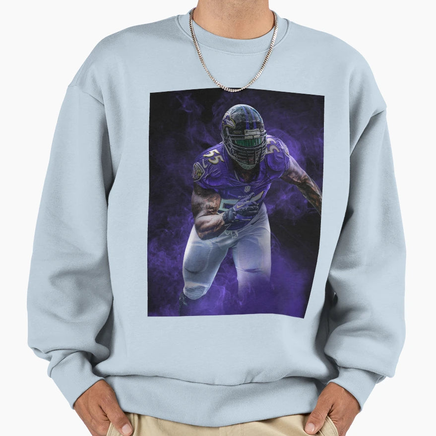 Terrell Suggs Baltimore Sports Art Sweatshirt - Trendy Graphic Unisex - T-Shirt, Sweatshirt, Hoodie