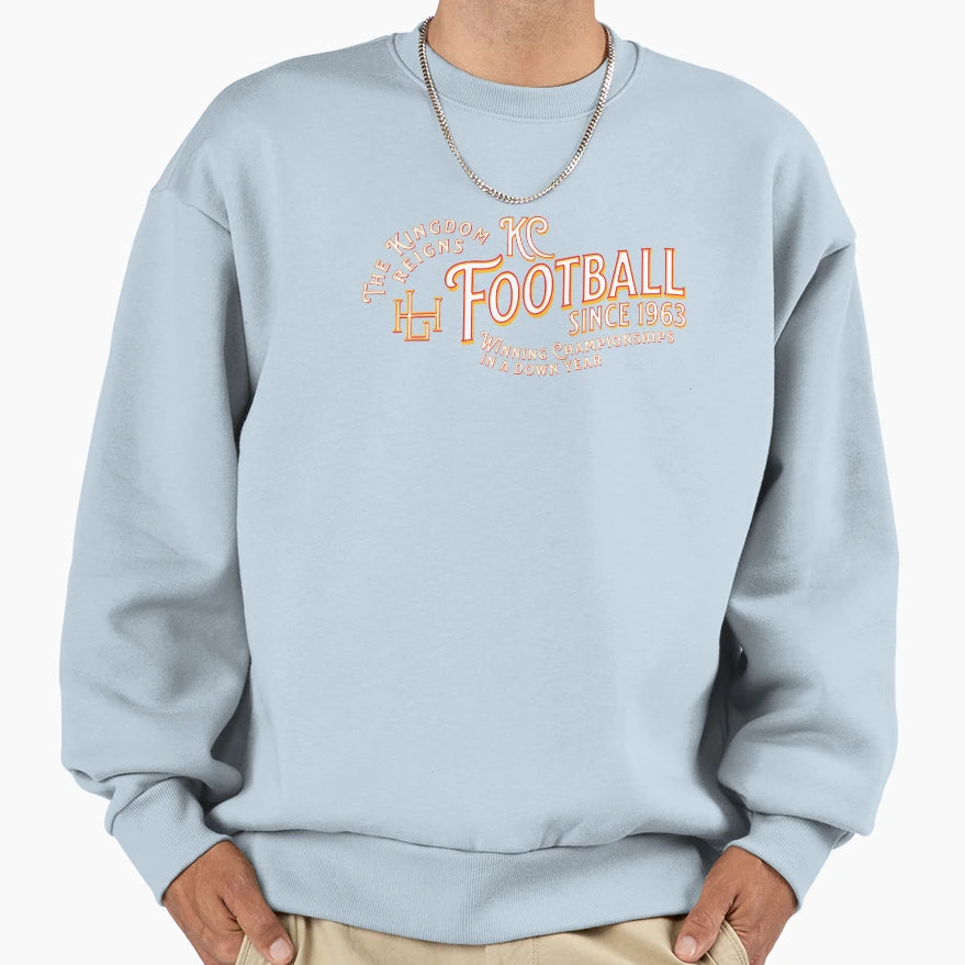 Kc Football Winning Championships Sweatshirt - Minimalist Print Men Women - T-Shirt, Sweatshirt, Hoodie