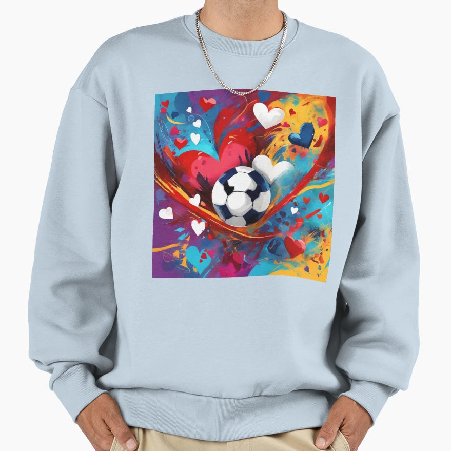 Soccer Abstract Mix Sweatshirt - Unique Graphic Men Women - T-Shirt, Sweatshirt, Hoodie