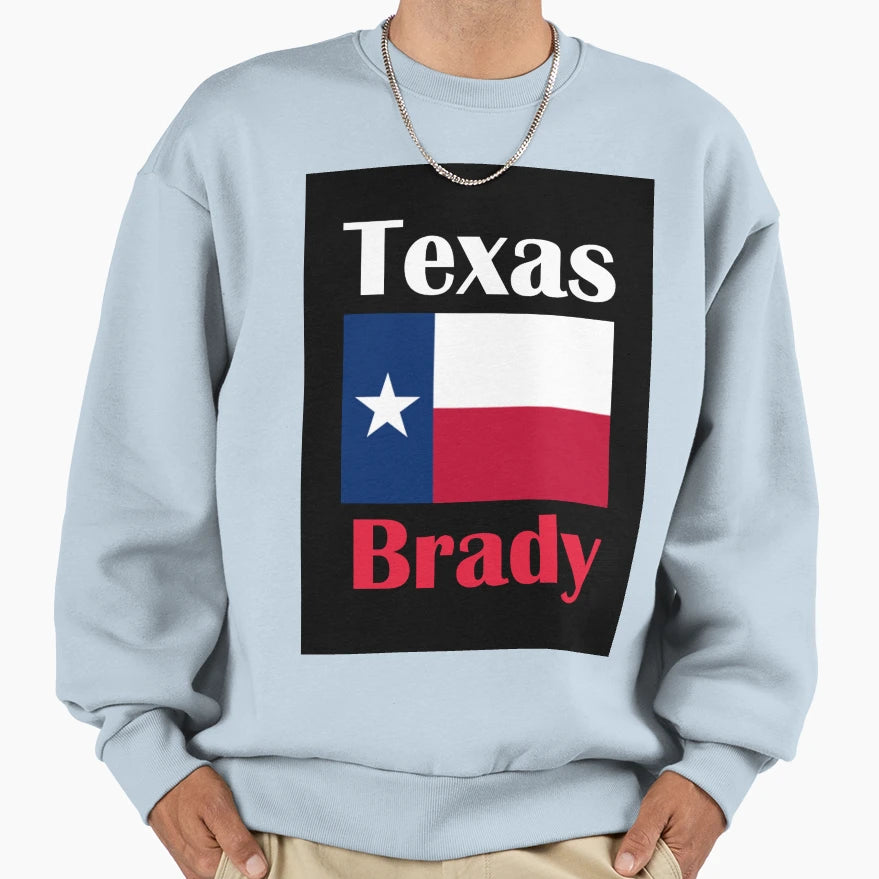 Brady Tx Sweatshirt - Minimalist Print Unisex - T-Shirt, Sweatshirt, Hoodie
