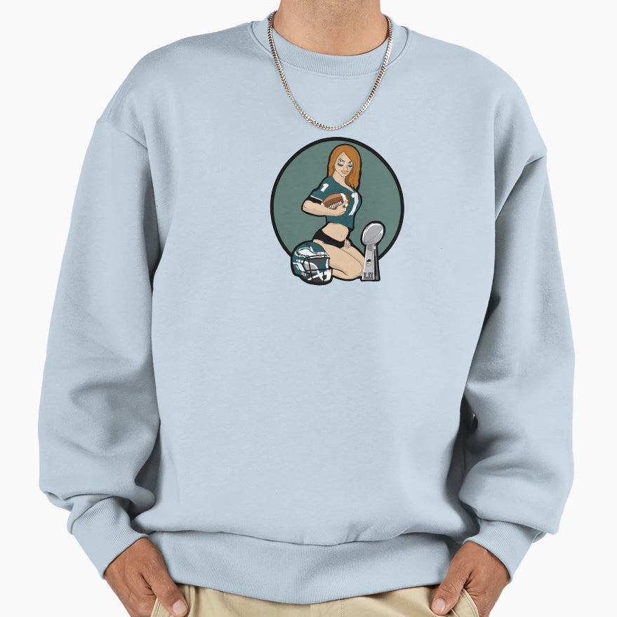 Philadelphia Pinup V4 Sweatshirt - Custom Art Print for Adults - T-Shirt, Sweatshirt, Hoodie