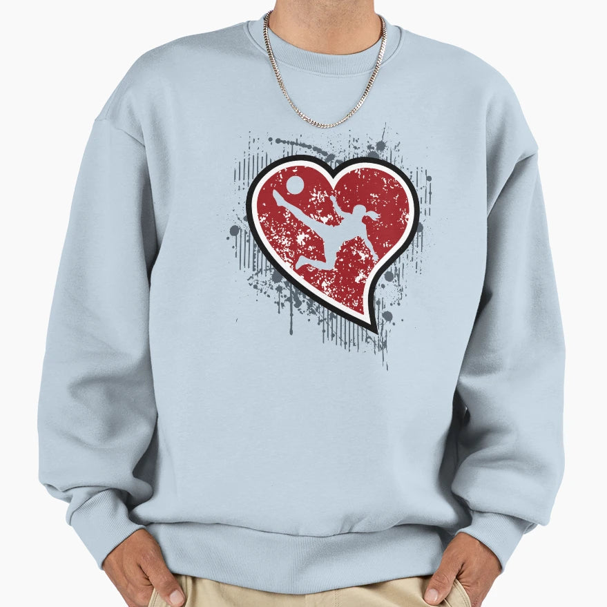 I Love Soccer Female Sweatshirt - Novelty Apparel Men Women - T-Shirt, Sweatshirt, Hoodie