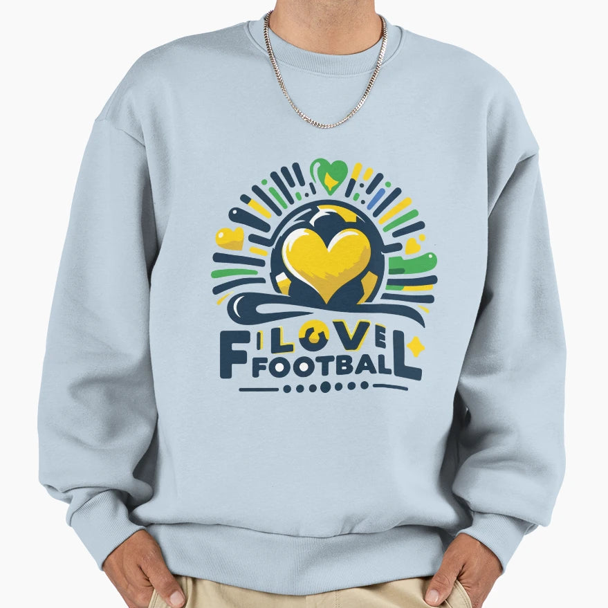 I Love Brazil Sweatshirt - Aesthetic Graphic Men Women - T-Shirt, Sweatshirt, Hoodie