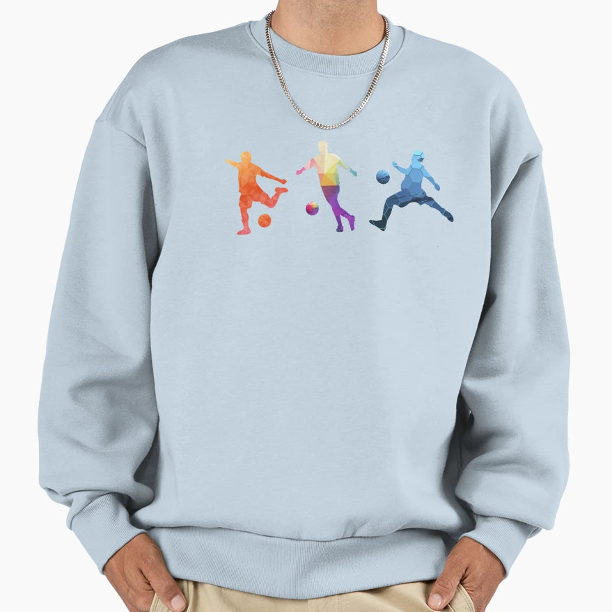 Soccer Player Sweatshirt - Graphic Print Men Women - T-Shirt, Sweatshirt, Hoodie