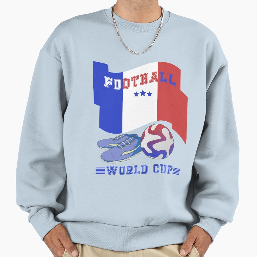 Football Football France World Cup Sweatshirt - Unique Graphic Unisex - T-Shirt, Sweatshirt, Hoodie