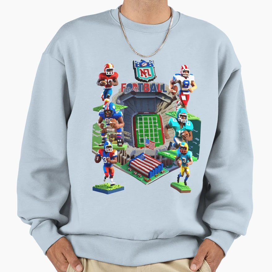 American Foot Ball Sweatshirt - Novelty Apparel Unisex - T-Shirt, Sweatshirt, Hoodie