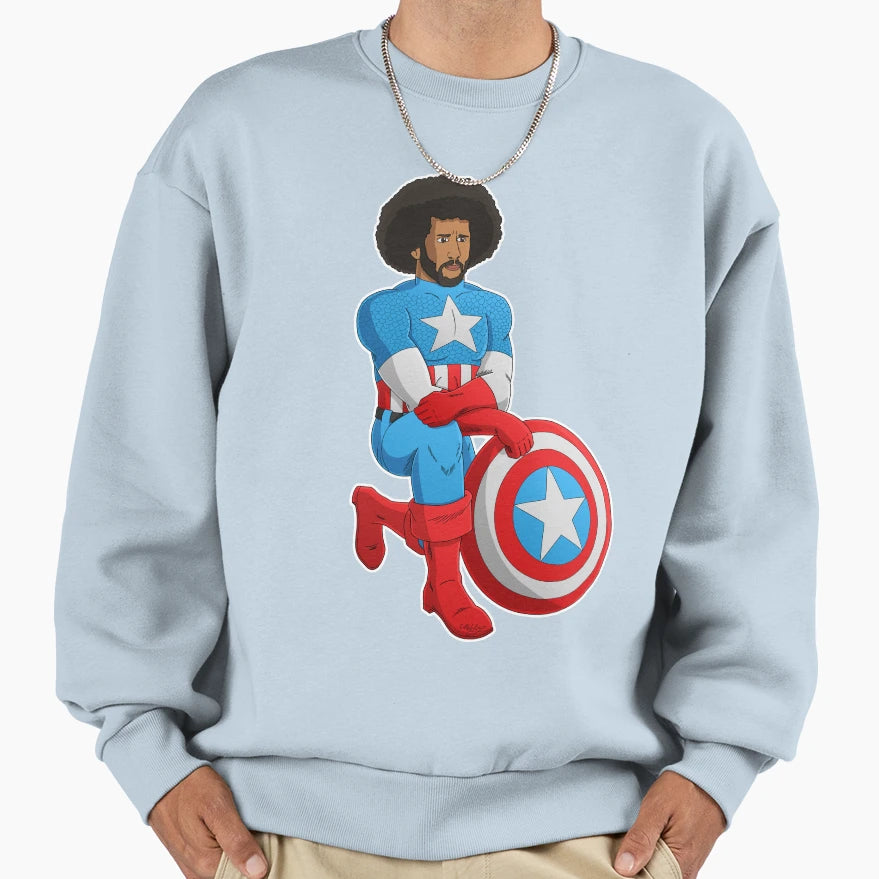 Kaeptain America Sweatshirt - Graphic Print Unisex - T-Shirt, Sweatshirt, Hoodie
