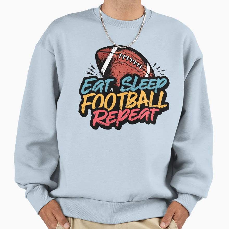 Ultimate Football Lifestyle Eat Sweatshirt - Graphic Print for Adults - T-Shirt, Sweatshirt, Hoodie