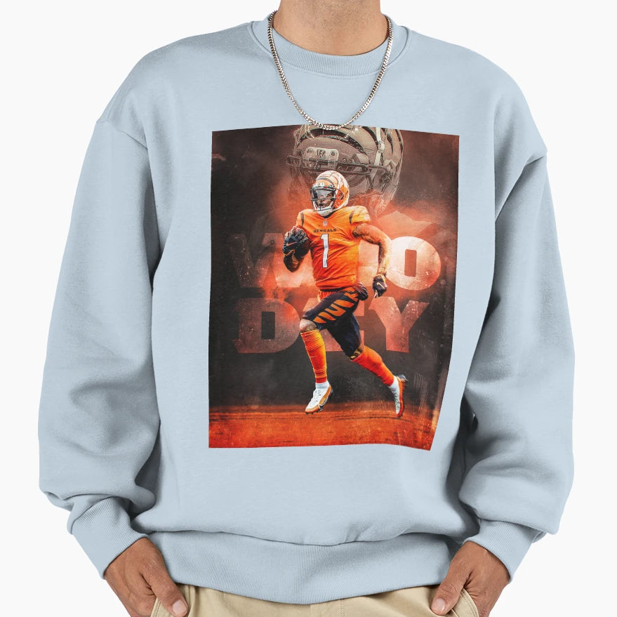 Jamarr Chase Cincinnati Who Dey Sweatshirt - Graphic Print for Adults - T-Shirt, Sweatshirt, Hoodie