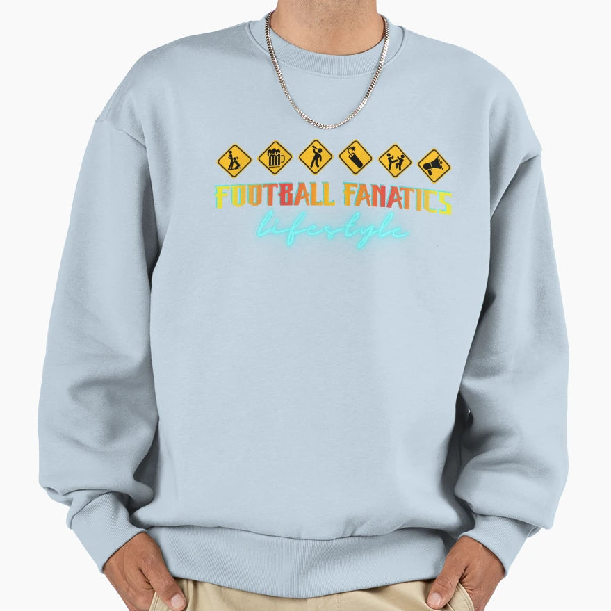 Football Fanatics Lifestyle Football Sweatshirt - Graphic Print for Adults - T-Shirt, Sweatshirt, Hoodie