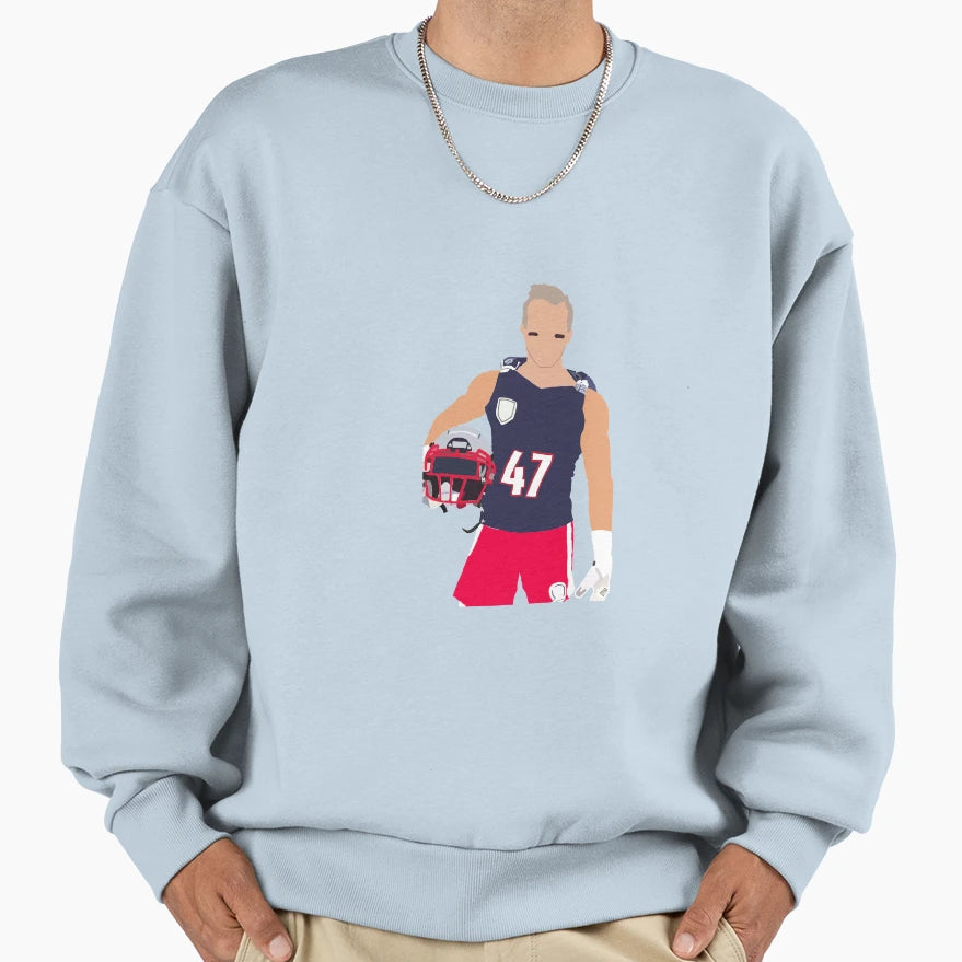 Jj All American Sweatshirt - Custom Art Print for Adults - T-Shirt, Sweatshirt, Hoodie