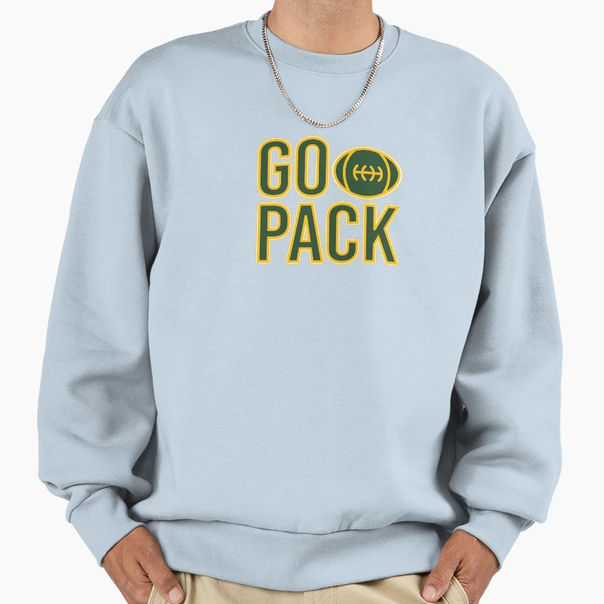 Go Pack Sweatshirt - Minimalist Print for Adults - T-Shirt, Sweatshirt, Hoodie