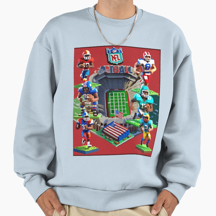 American Foot Ball Sweatshirt - Unique Graphic for Adults - T-Shirt, Sweatshirt, Hoodie