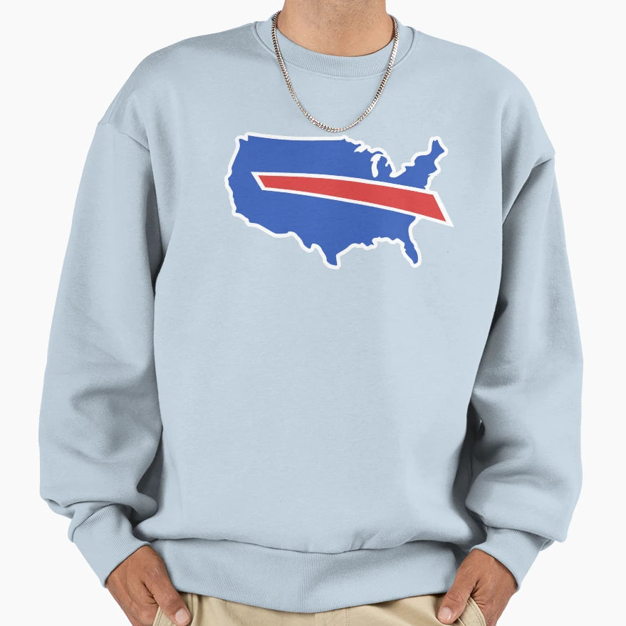 Buffalo Americas Team Football Sweatshirt - Custom Art Print for Adults - T-Shirt, Sweatshirt, Hoodie