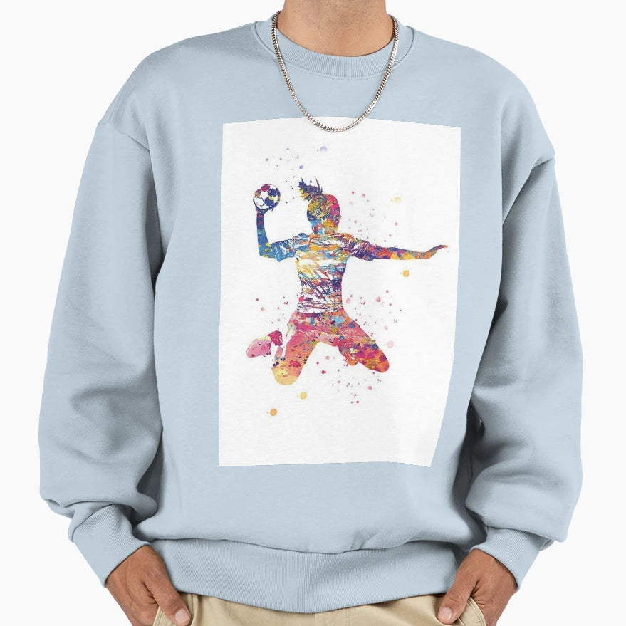 Hanball Player Handball Sports Sweatshirt - Casual Everyday Wear Unisex - T-Shirt, Sweatshirt, Hoodie