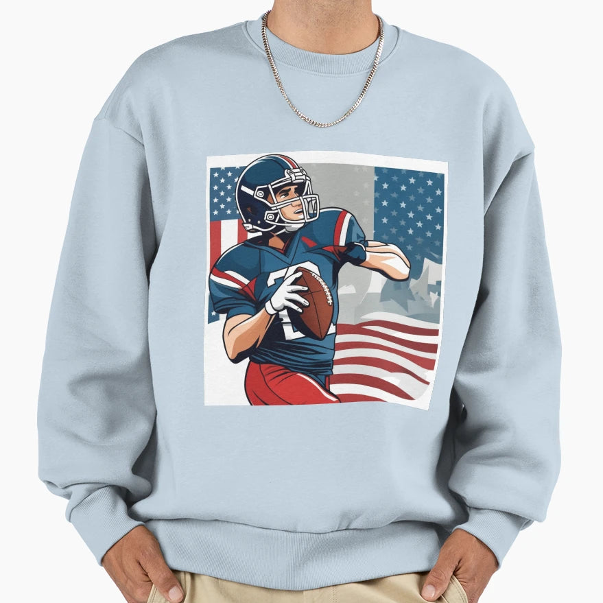 Touchdown Lights And Lows Sweatshirt - Trendy Graphic for Adults - T-Shirt, Sweatshirt, Hoodie