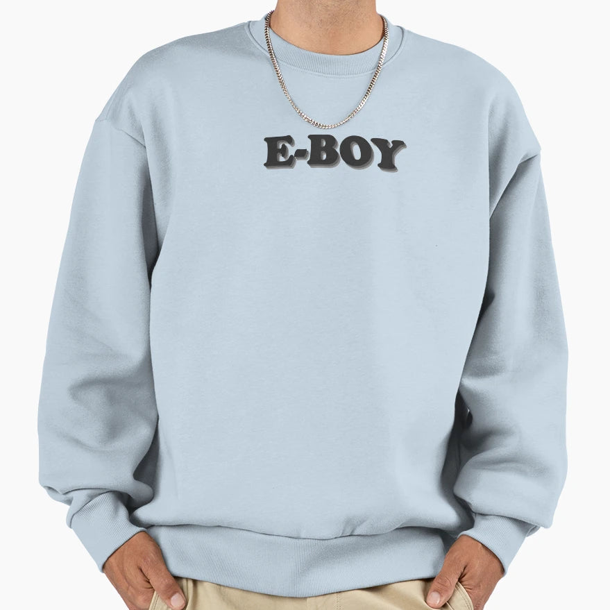 E Logo Sweatshirt - Casual Everyday Wear Men Women - T-Shirt, Sweatshirt, Hoodie
