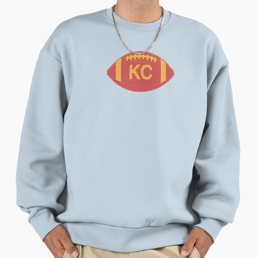 Kc Football Sweatshirt - Aesthetic Graphic for Adults - T-Shirt, Sweatshirt, Hoodie