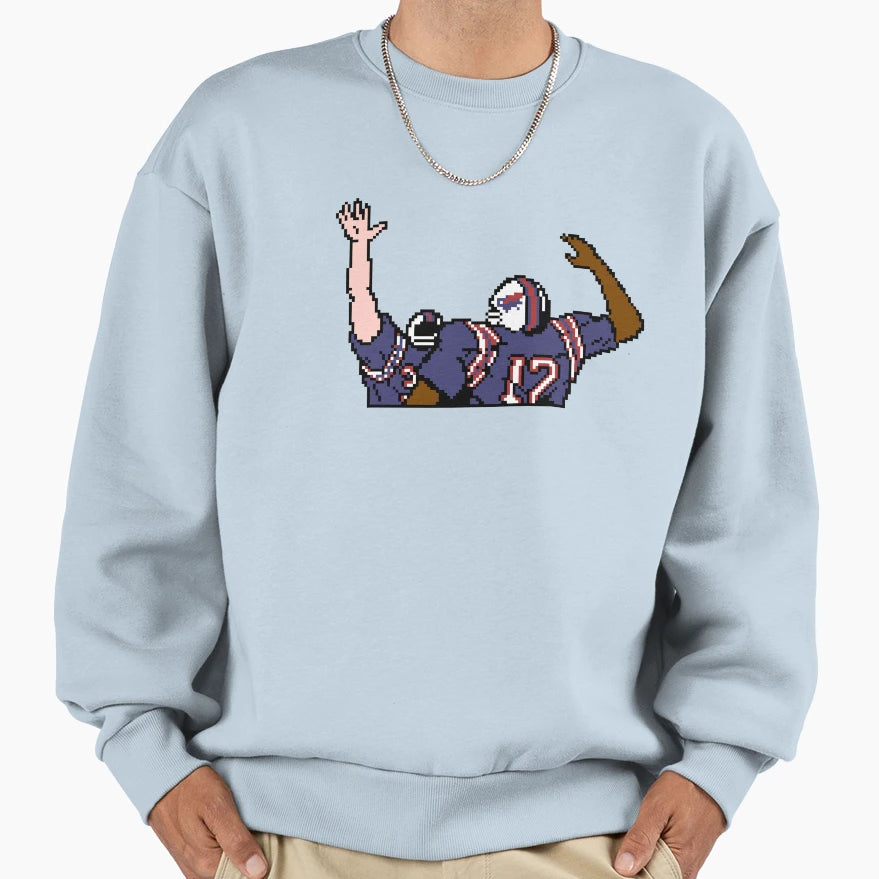 Bills Tecmo Bowl Touchdown Sweatshirt - Casual Everyday Wear Unisex - T-Shirt, Sweatshirt, Hoodie