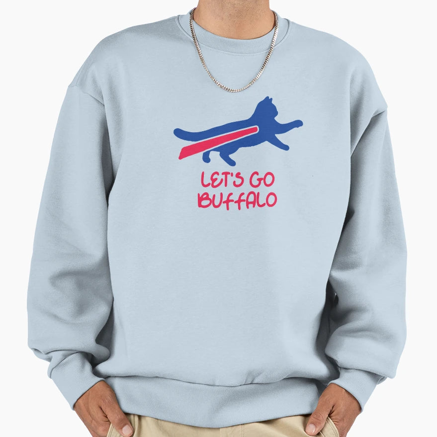 Cat Bills Funny Buffalo Bills Gameday Sweatshirt - Custom Art Print Unisex - T-Shirt, Sweatshirt, Hoodie
