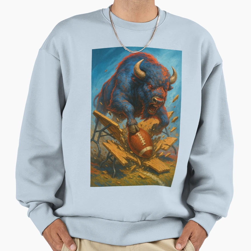 Buffalo Football V4 Sweatshirt - Trendy Graphic Unisex - T-Shirt, Sweatshirt, Hoodie