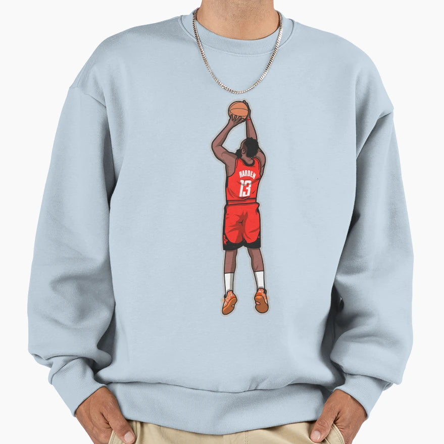 James Harden Cartoon Sweatshirt - Graphic Print Men Women - T-Shirt, Sweatshirt, Hoodie