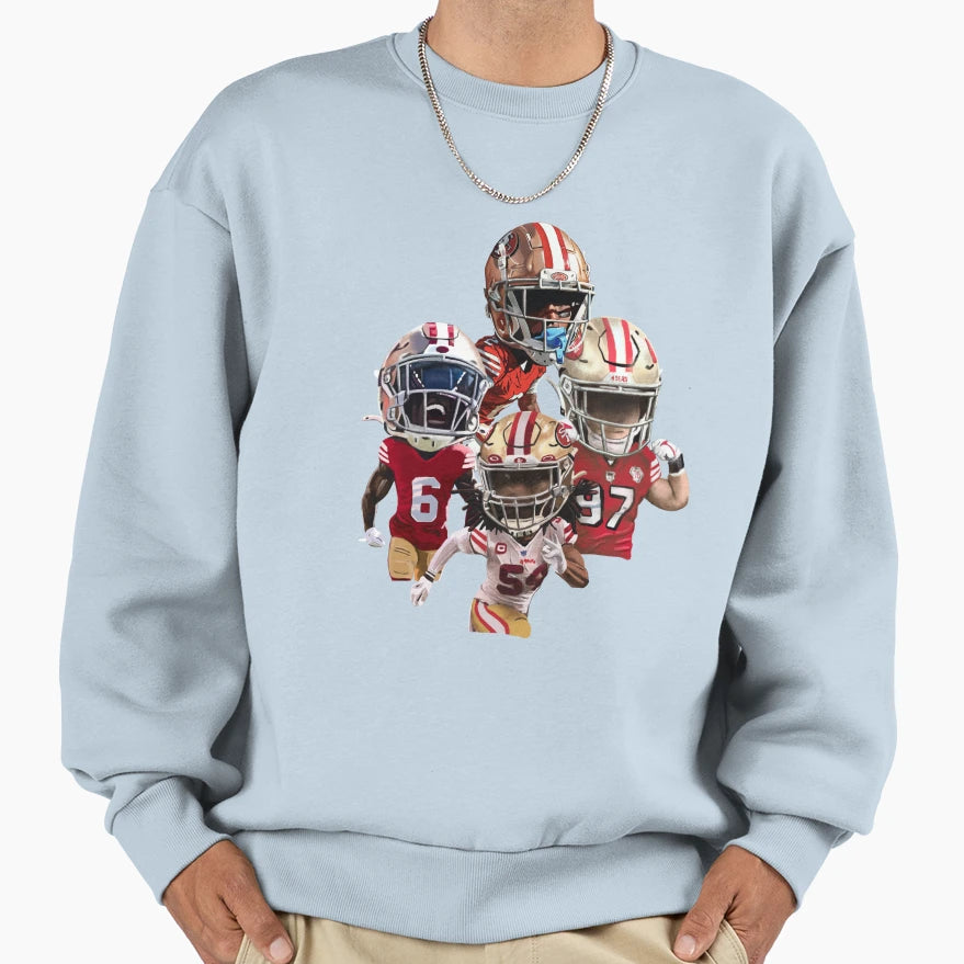 San Francisco 49Ers Niners D Sweatshirt - Custom Art Print Unisex - T-Shirt, Sweatshirt, Hoodie