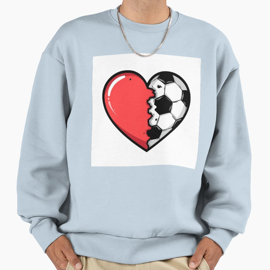 Soccer Love Sweatshirt - Novelty Apparel for Adults - T-Shirt, Sweatshirt, Hoodie