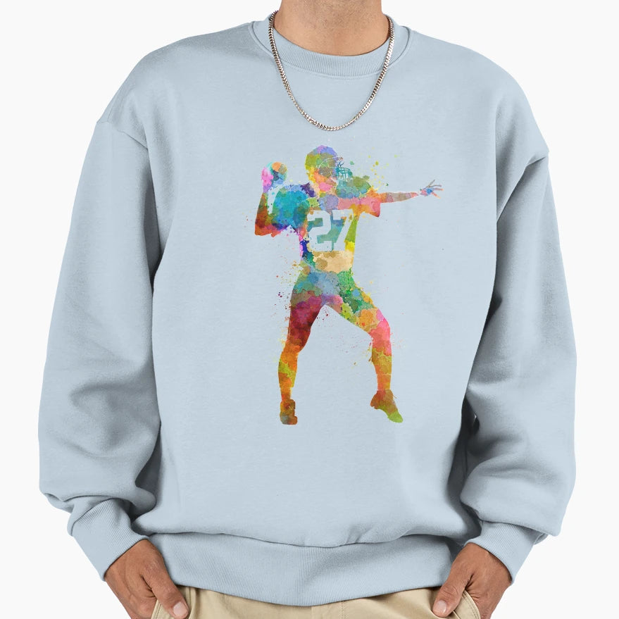 Quarterback American Throwing Sweatshirt - Unique Graphic Men Women - T-Shirt, Sweatshirt, Hoodie
