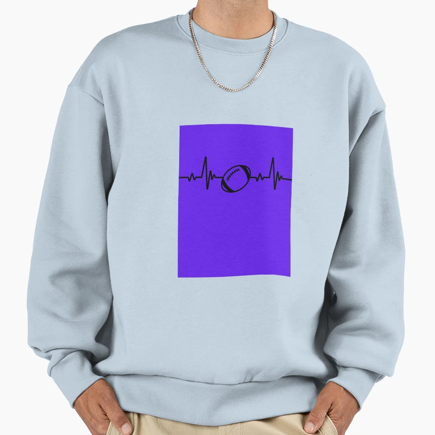Football Pulse Sweatshirt - Streetwear Style Men Women - T-Shirt, Sweatshirt, Hoodie