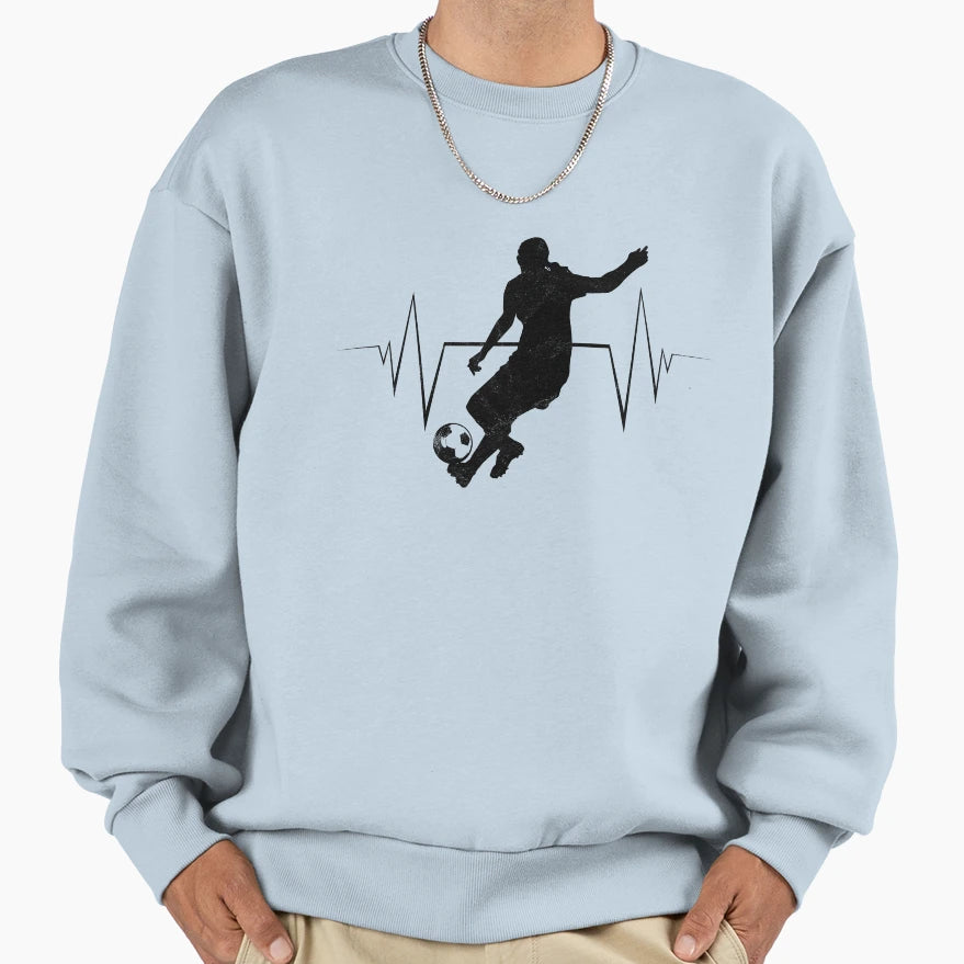 Heart Rate German Soccer Team Sweatshirt - Casual Everyday Wear Unisex - T-Shirt, Sweatshirt, Hoodie