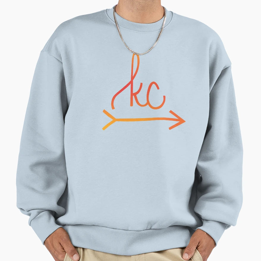 Kc Arrow Gradient Sweatshirt - Unique Graphic Unisex - T-Shirt, Sweatshirt, Hoodie