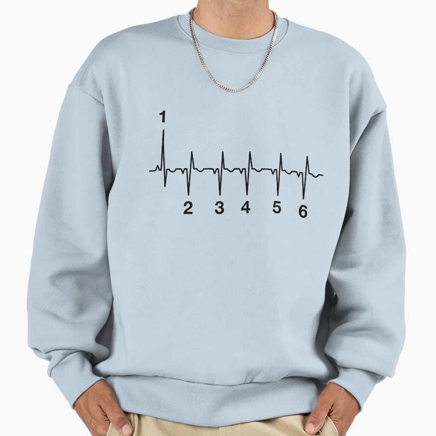 One Up Five Down Motorcycle Gear Sweatshirt - Aesthetic Graphic Men Women - T-Shirt, Sweatshirt, Hoodie
