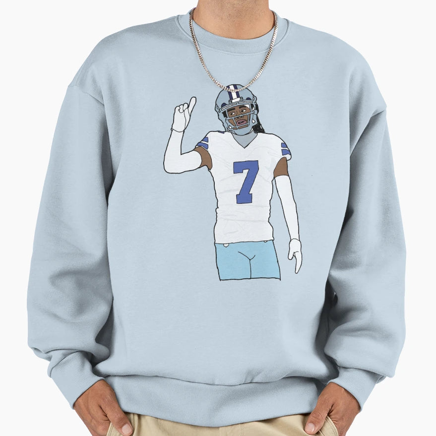 Fan Art Trevon Dallas Football Sweatshirt - Streetwear Style for Adults - T-Shirt, Sweatshirt, Hoodie