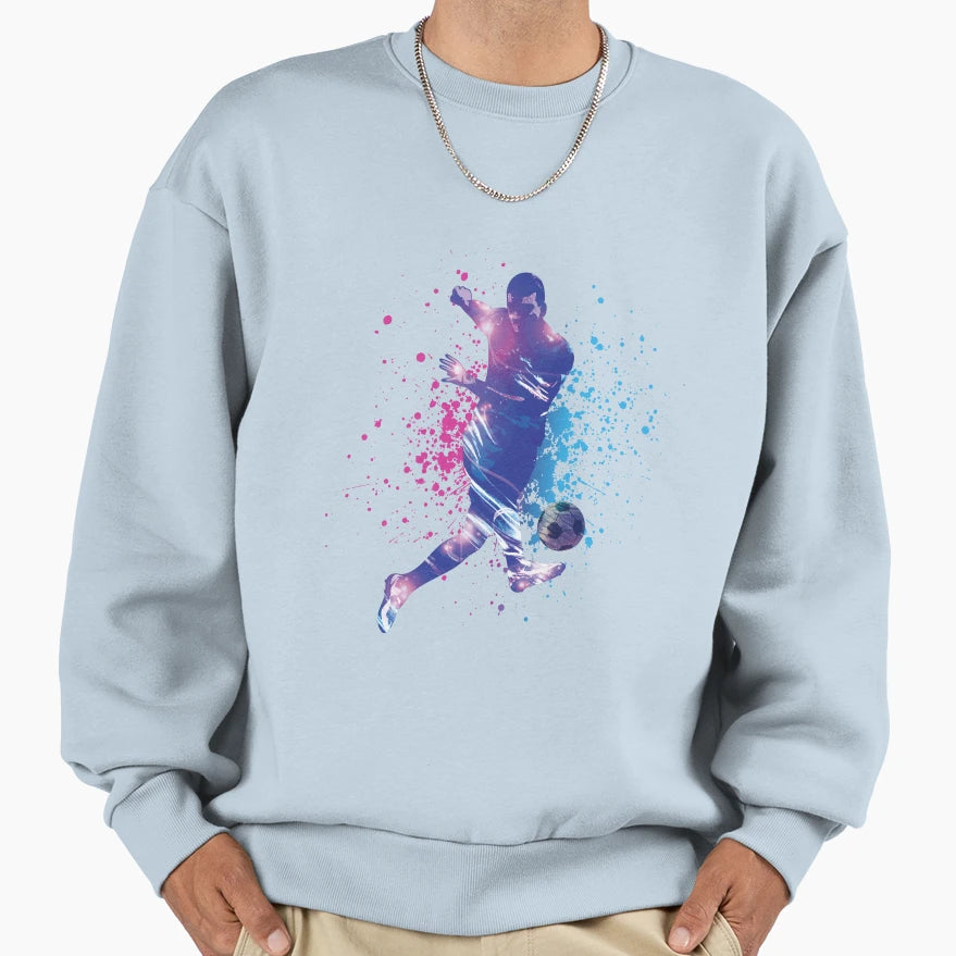Footballer Sweatshirt - Fun Novelty Design for Adults - T-Shirt, Sweatshirt, Hoodie