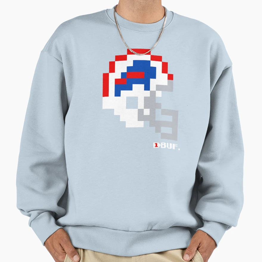Buf White Helmet Tecmo Bowl T-Shirt - Graphic Print for Adults - T-Shirt, Sweatshirt, Hoodie