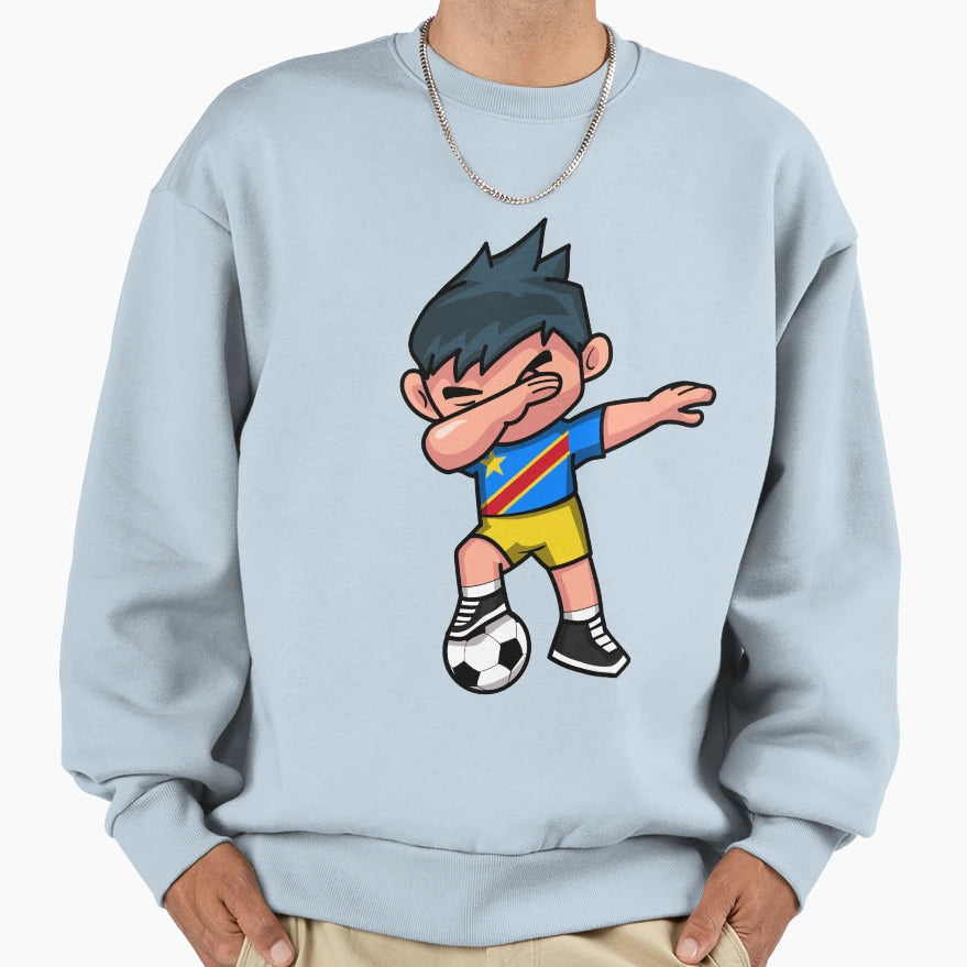 Soccer Dabbing Congo Sweatshirt - Fun Novelty Design Men Women - T-Shirt, Sweatshirt, Hoodie