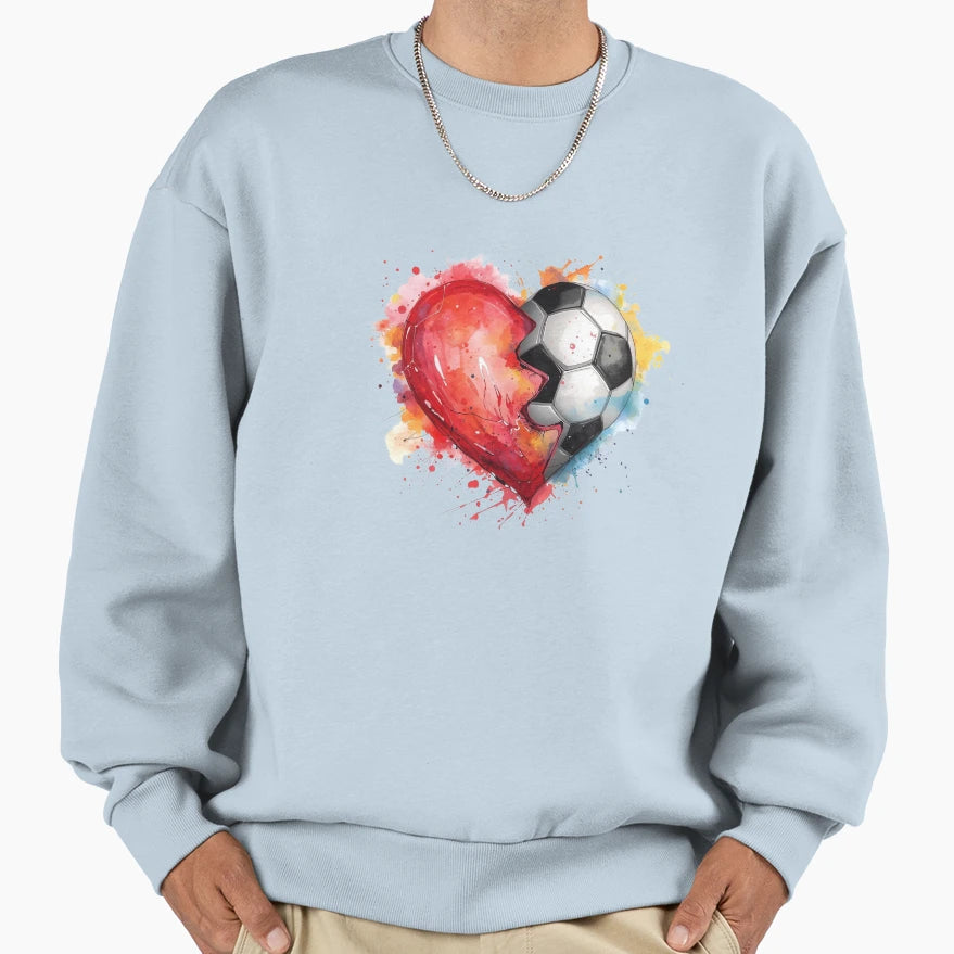 Soccer Love Sweatshirt - Unique Graphic Men Women - T-Shirt, Sweatshirt, Hoodie