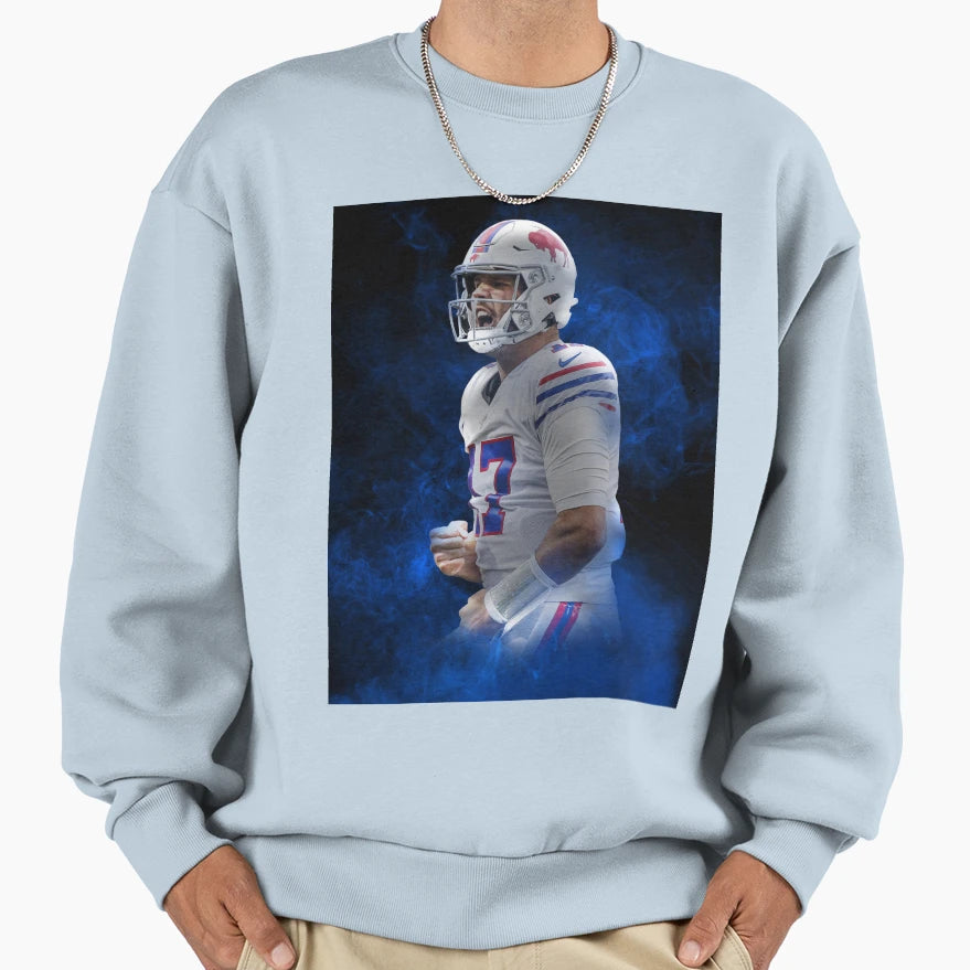 J Allen Buffalo Sports Art Sweatshirt - Fun Novelty Design Men Women - T-Shirt, Sweatshirt, Hoodie