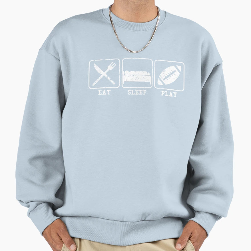 Eat Sleep Play T-Shirt - Aesthetic Graphic Men Women - T-Shirt, Sweatshirt, Hoodie