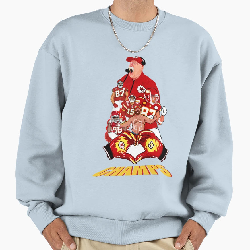Kansas City Chiefs Sweatshirt - Trendy Graphic Men Women - T-Shirt, Sweatshirt, Hoodie