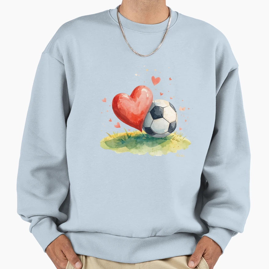 Love Soccer Sweatshirt - Unique Graphic for Adults - T-Shirt, Sweatshirt, Hoodie