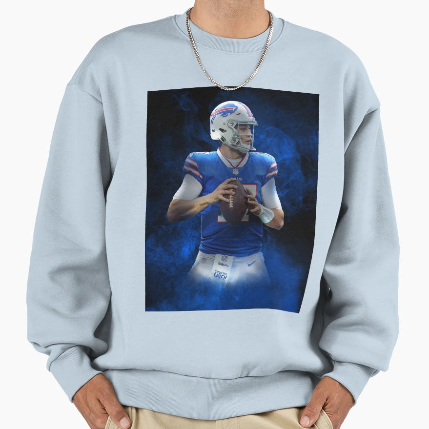 J Allen Buffalo Sports Art Sweatshirt - Casual Everyday Wear Unisex - T-Shirt, Sweatshirt, Hoodie