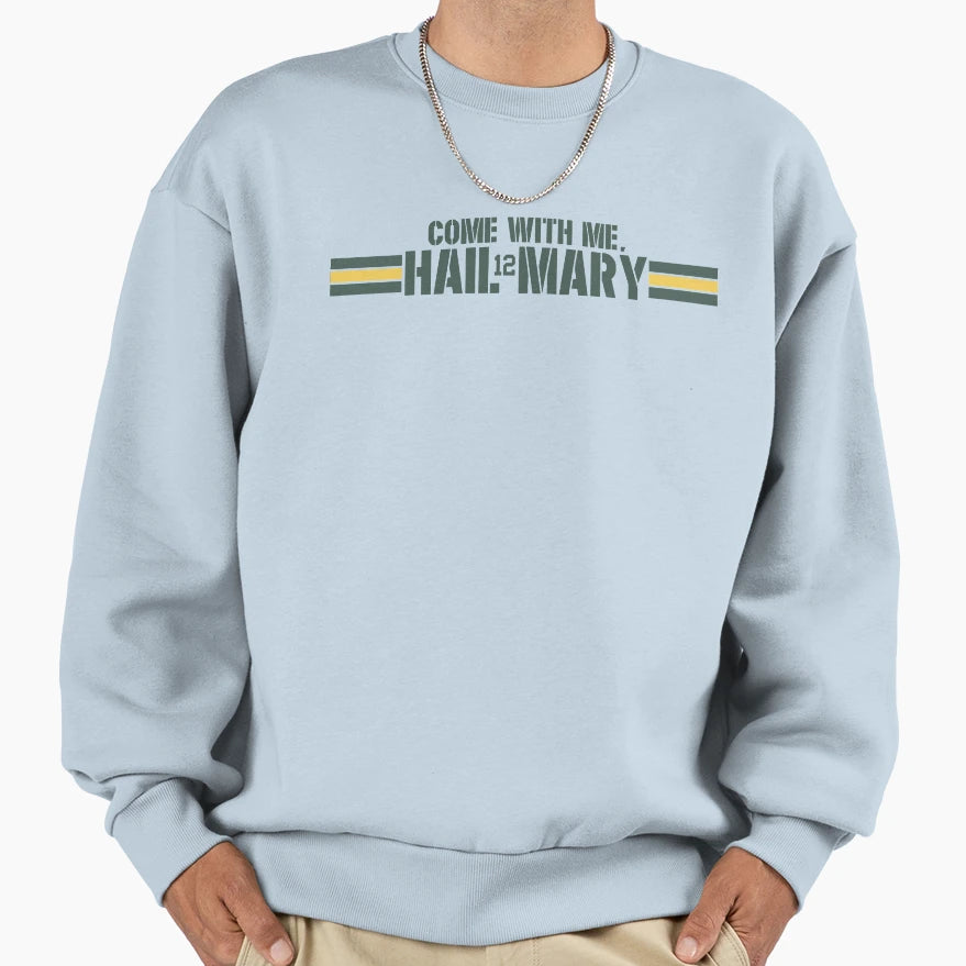 Hail Mary R O N Sweatshirt - Aesthetic Graphic for Adults - T-Shirt, Sweatshirt, Hoodie