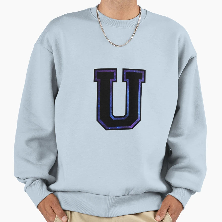 U Varsity Letter Sweatshirt - Unique Graphic for Adults - T-Shirt, Sweatshirt, Hoodie