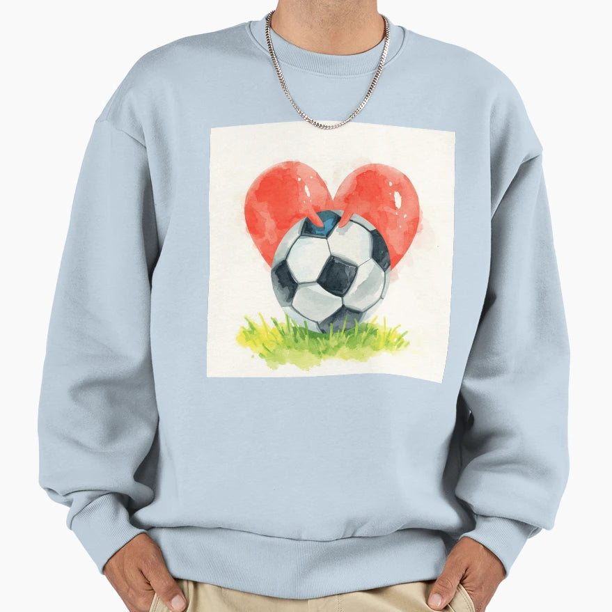 Soccer Love Sweatshirt - Streetwear Style for Adults - T-Shirt, Sweatshirt, Hoodie